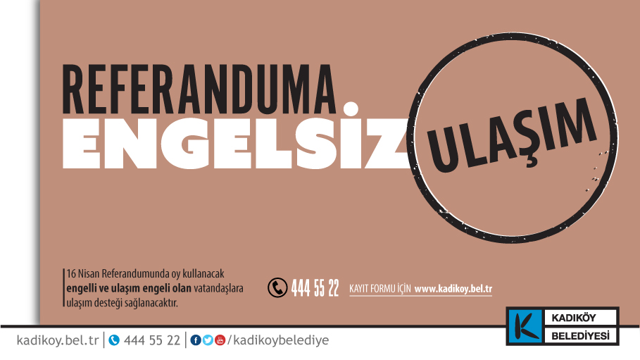 Kadıköy Belediyesi'nden Referandum için ulaşım desteği!!