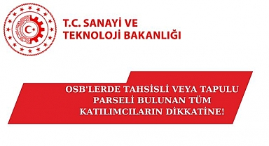 OSB Katılımcıları İçin Kritik Süreç Başladı: Başvuru ve Ödeme İçin Son Tarih 5 Şubat 2025!