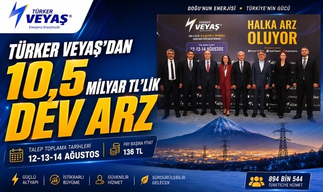 Türker VEYAŞ Halka Arzda: Paylar 136 TL’den Satışa Çıkıyor!